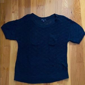 GAP Navy Short Sleeve Knit Top